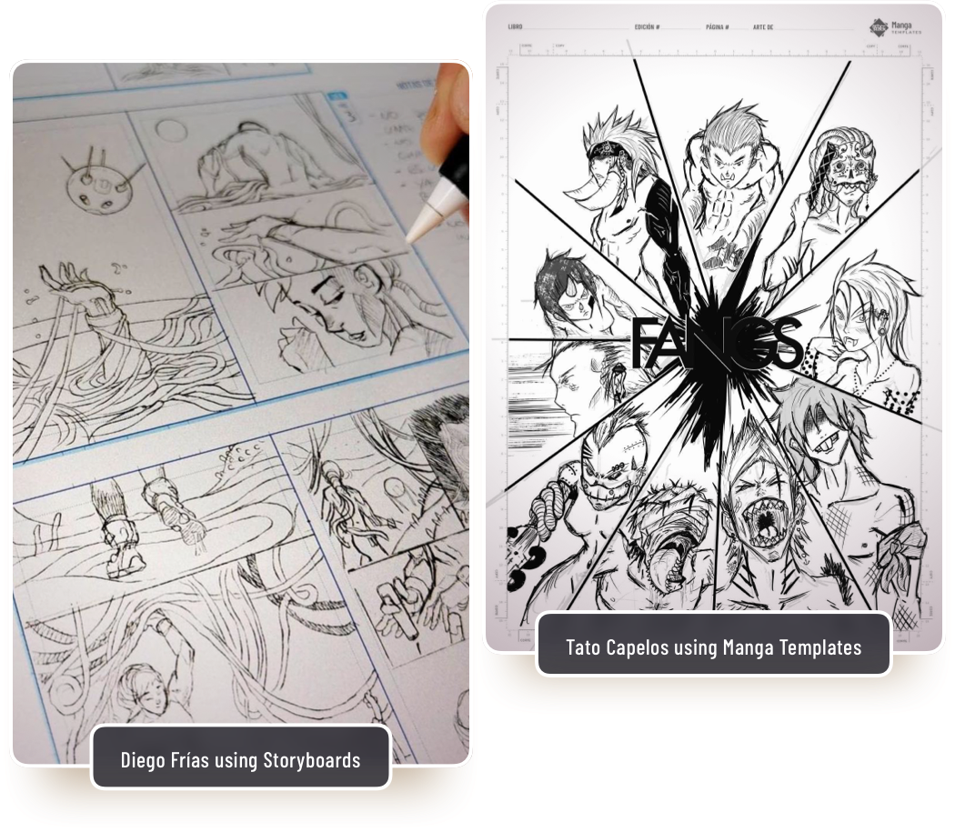 Manga Templates for Procreate