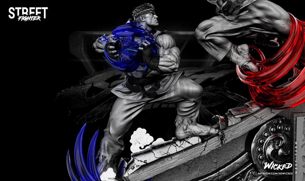 Street fighter, akuma, 3d art, Games, HD wallpaper