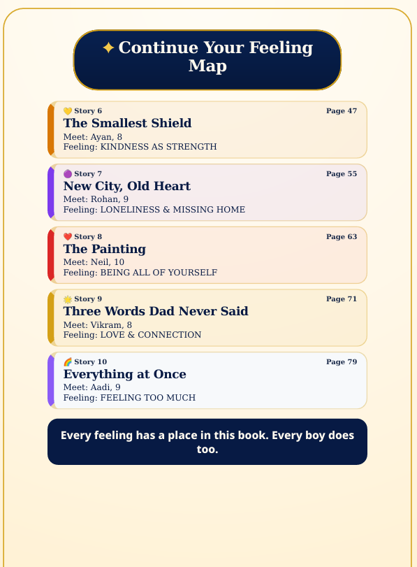 Stories for Boys Who Feel Everything — 10 Emotional Stories for Boys Ages 6–11 preview image 13