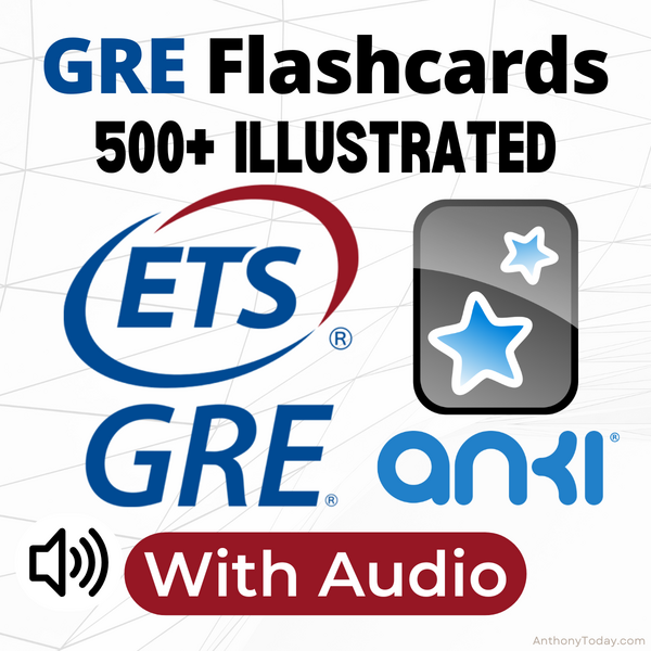 GRE Exam Prep with Audio Flashcards