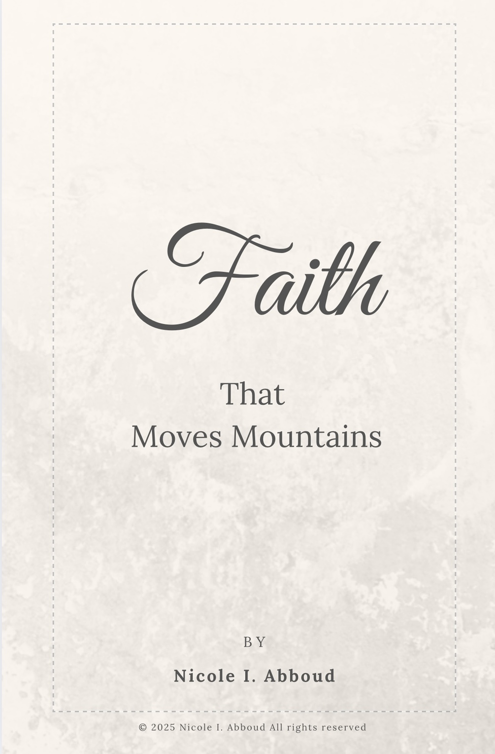 Faith That Moves Mountains Preview