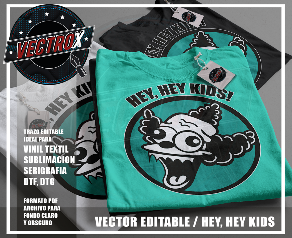 Vector Editable - Hey, Hey Kids