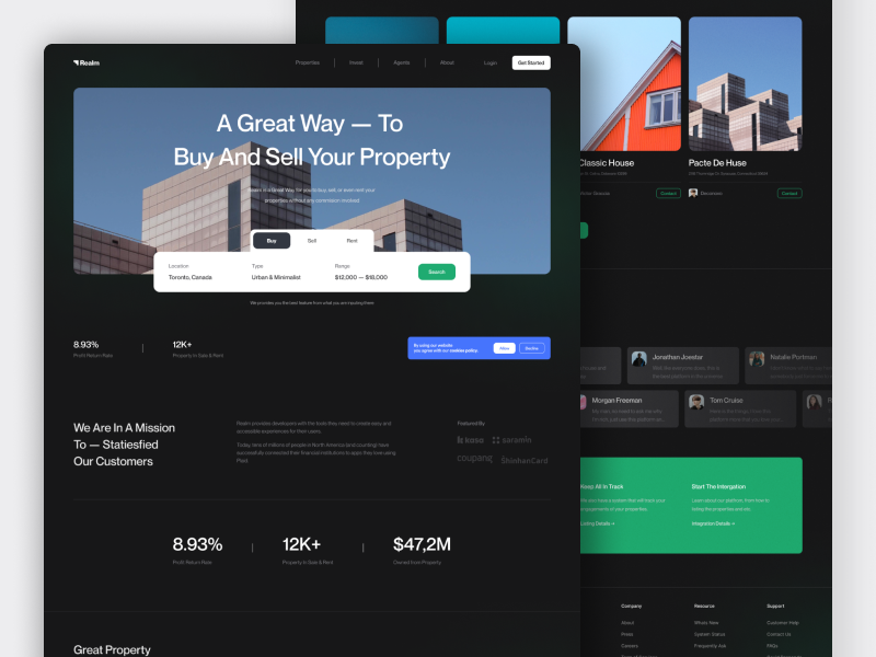 Realm Real Estate Website