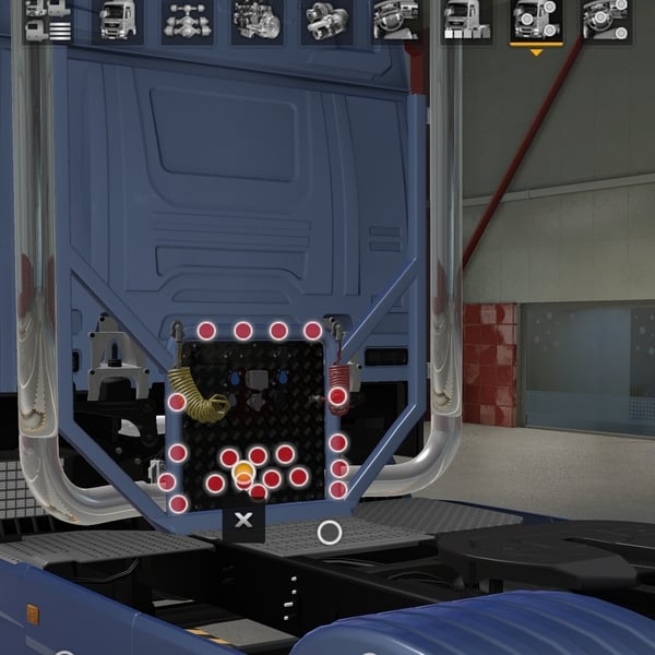 [rear exhaust tuning part] Scania NG holland high pipes V1 by WC007 D3SIGN