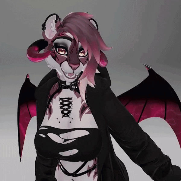 Nyx the Snow Leopard Kitty Cat  - Furry Vrchat Avatar (PC + QUEST + FACETRACKING)