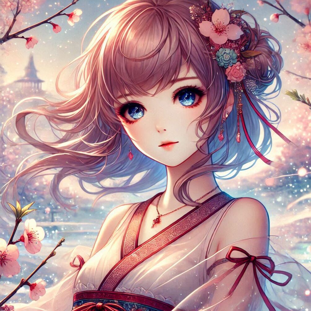 Enchanting Anime Shoujo: A Portrait of Innocence and Strength 🌸