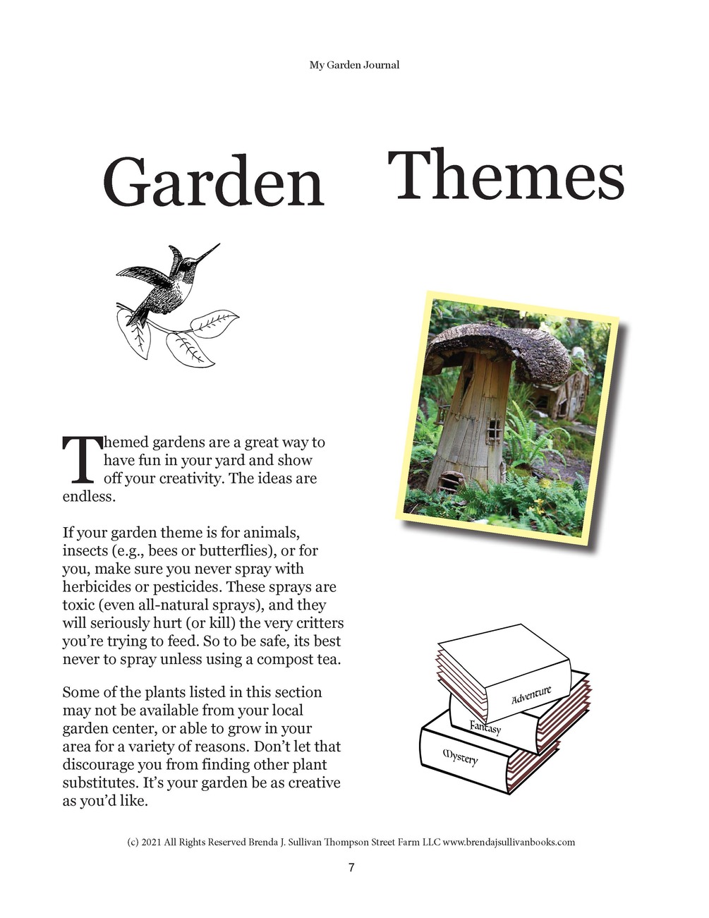 My Garden Journal: A How to Garden Book for Kids by Brenda J Sullivan