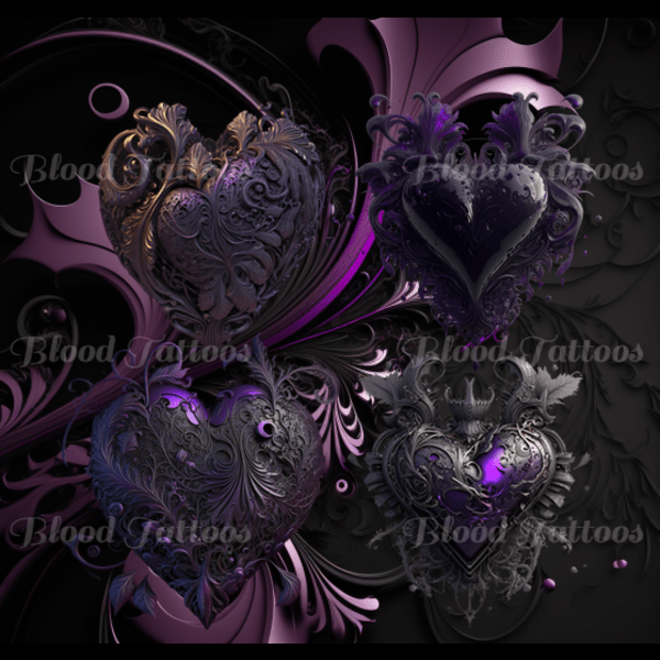 💜Purple Heart Tattoos💜