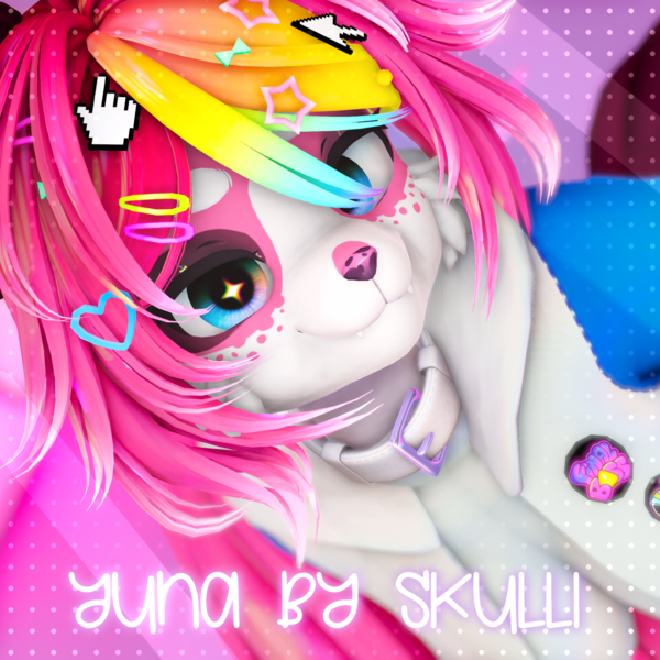 ✩ Yuna 🌈👾 [PC+QUEST+OPTI] [FT] - VRChat Furality / Pride