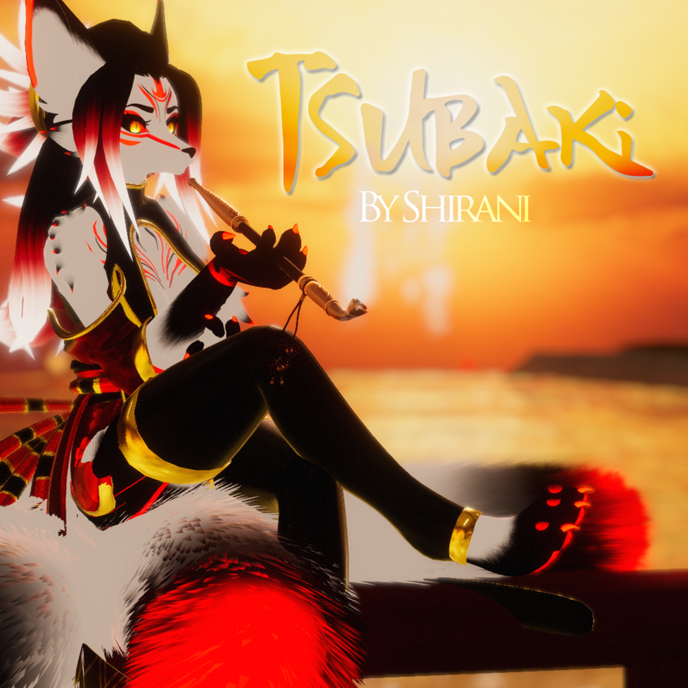 [VRCHAT Avatar] Sanbi TSUBAKI (PC only, physbones, green optimized ...