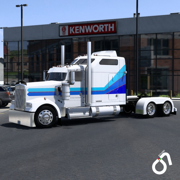 Kenworth W900L Liberty Paint Scheme by O.7 Studio Design Works