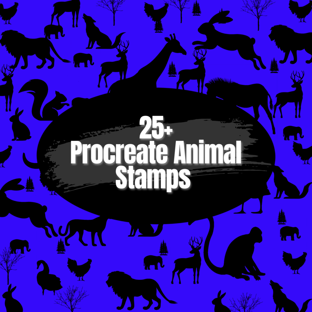 Procreate 25+ Animals Stamps/Brushset