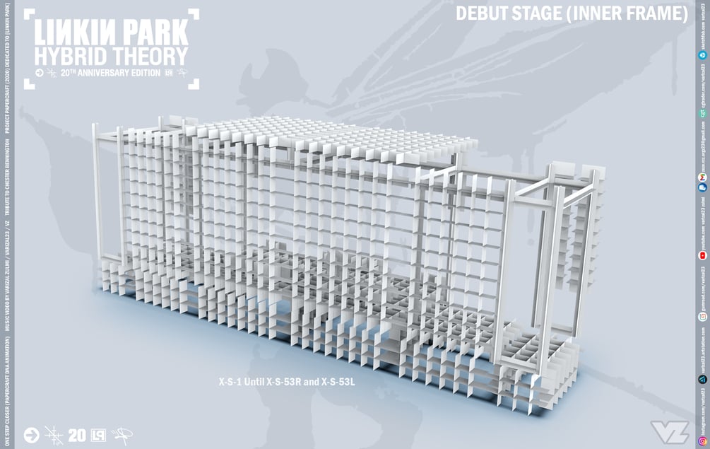 Papercraft Linkin Park Hybrid Theory 20 - Debut Stage (PDF