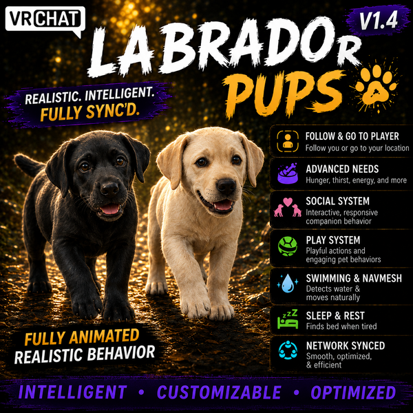 VRChat Labrador Pup World Pet preview