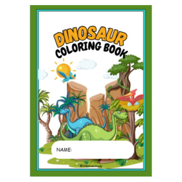 Dinosaurs Coloring Book for Kids: Fun and Educational Coloring Pages of ...