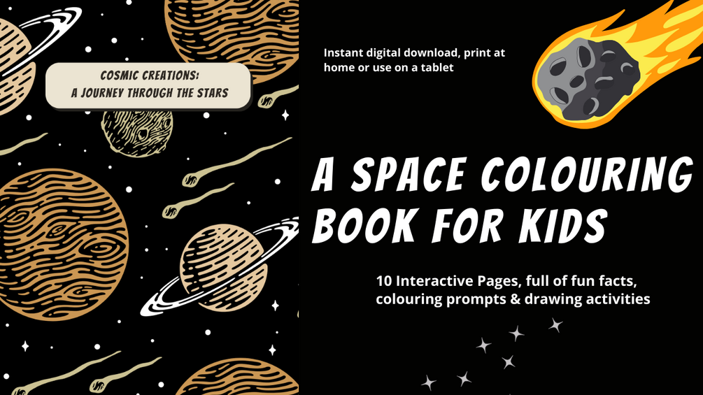 Cosmic Creations: A Space Colouring Book for Kids 🚀