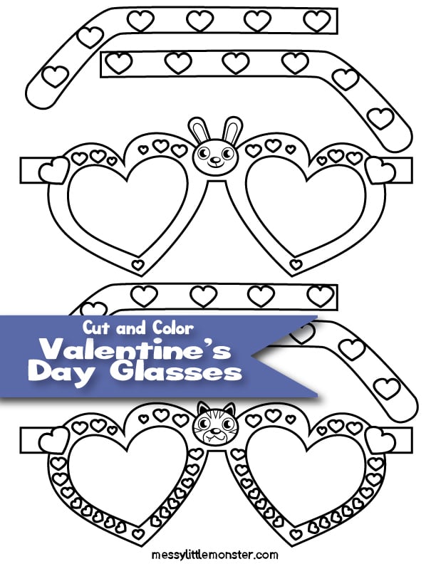 Download free Aesthetic Cute Valentines Heart Glasses Wallpaper 