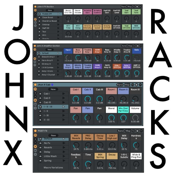 John X Ableton Racks