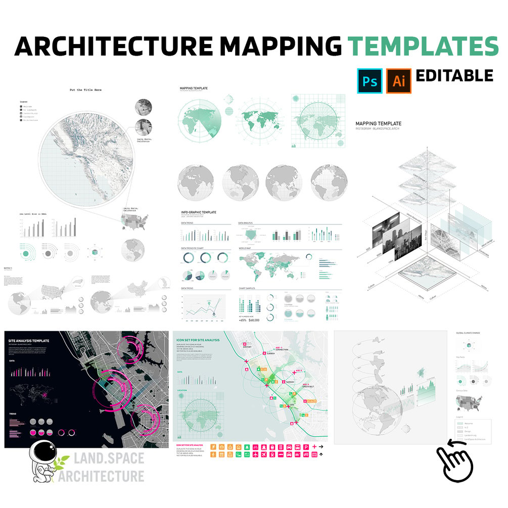 Architecture Site Analysis Mapping Templates