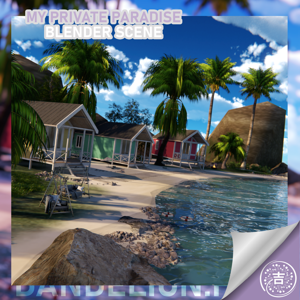 dhys-my-private-paradise-blender-scene