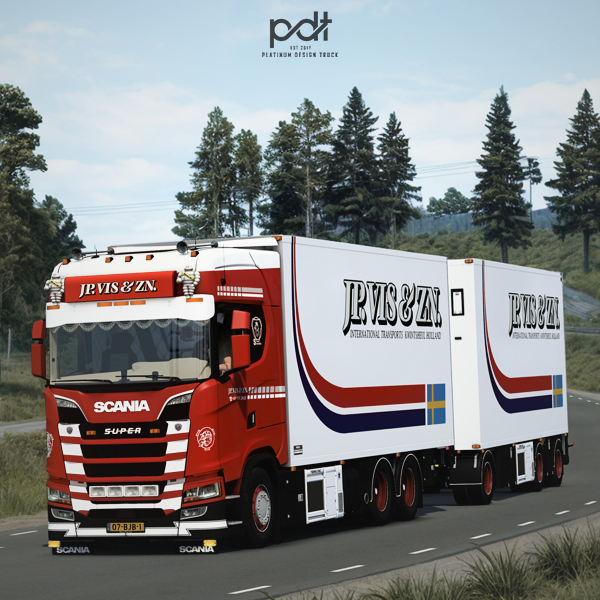 Scania S520 + Trailer "JP.Vis&ZN ITKH" by PlatinumDesignTruck