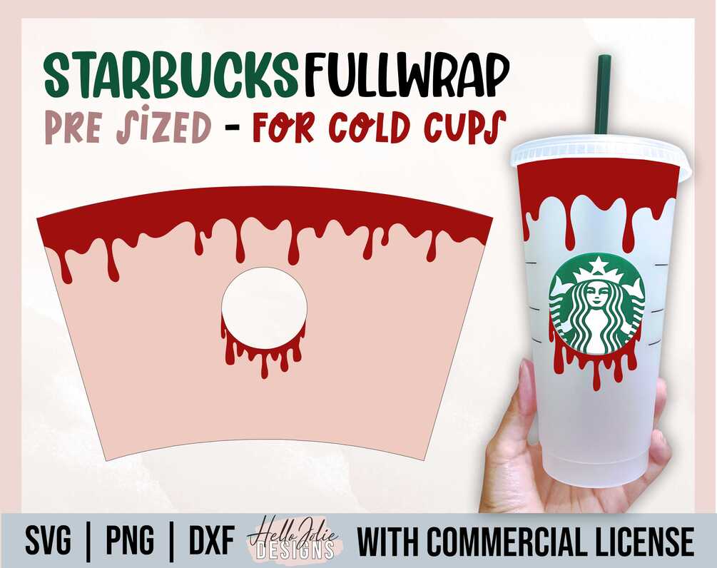 Rainbow Full Wrap Svg Cold Cup Svg SVG for Starbucks Cup 