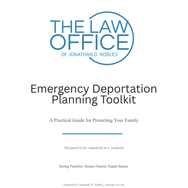 Emergency Deportation Planning Toolkit Cover
