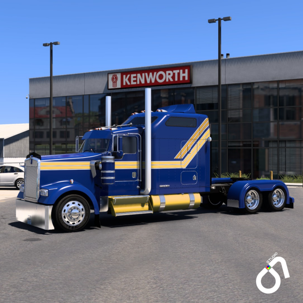 Kenworth W900L Continental Paint Scheme by O.7 Studio Design Works