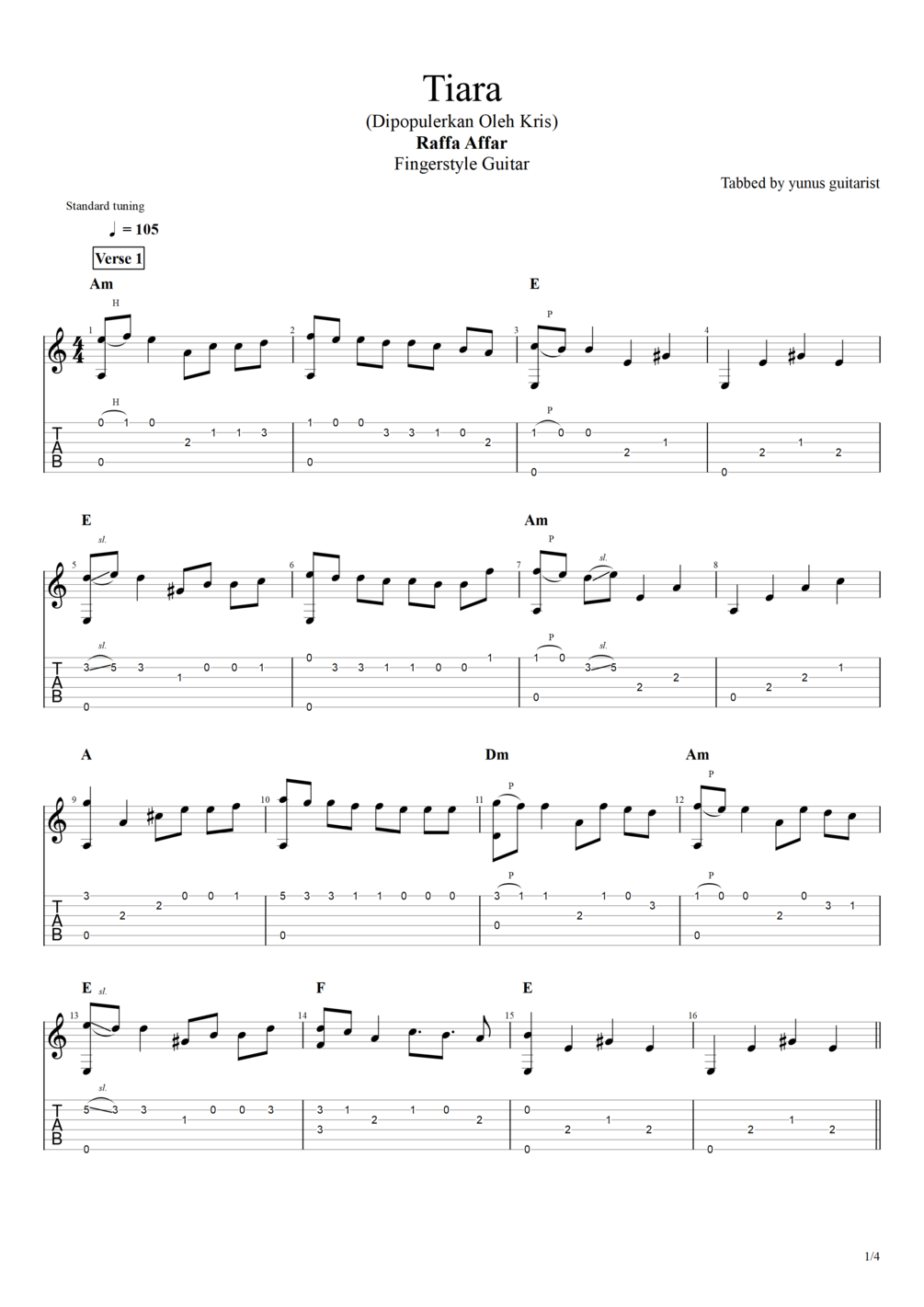 TAB. Tiara (Dipopulerkan Oleh Kris) Raffa Affar
