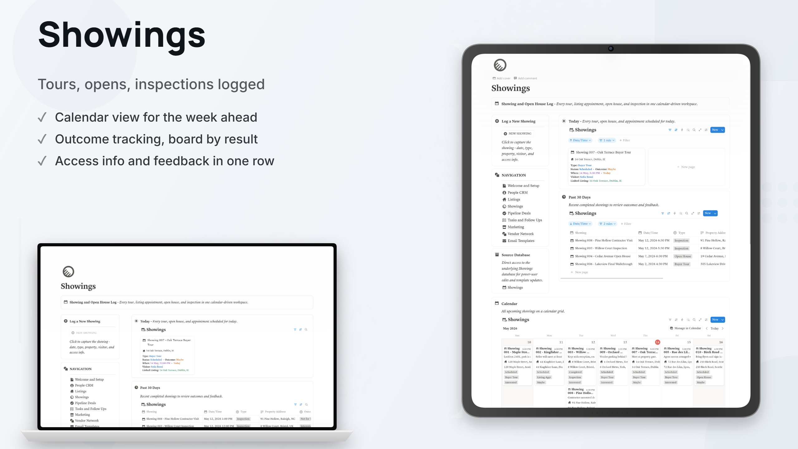 Real Estate Agent CRM - Notion Template for Solo Agents - view 2