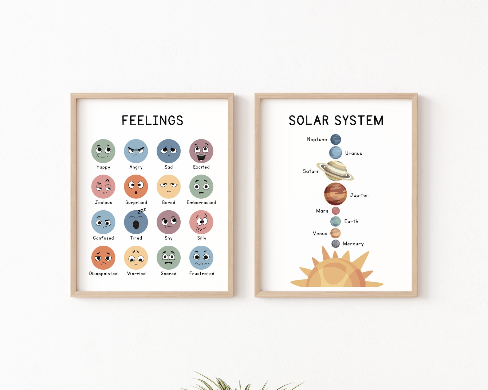 Educational Posters, 12 Homeschool Prints, Montessori Classroom Decor
