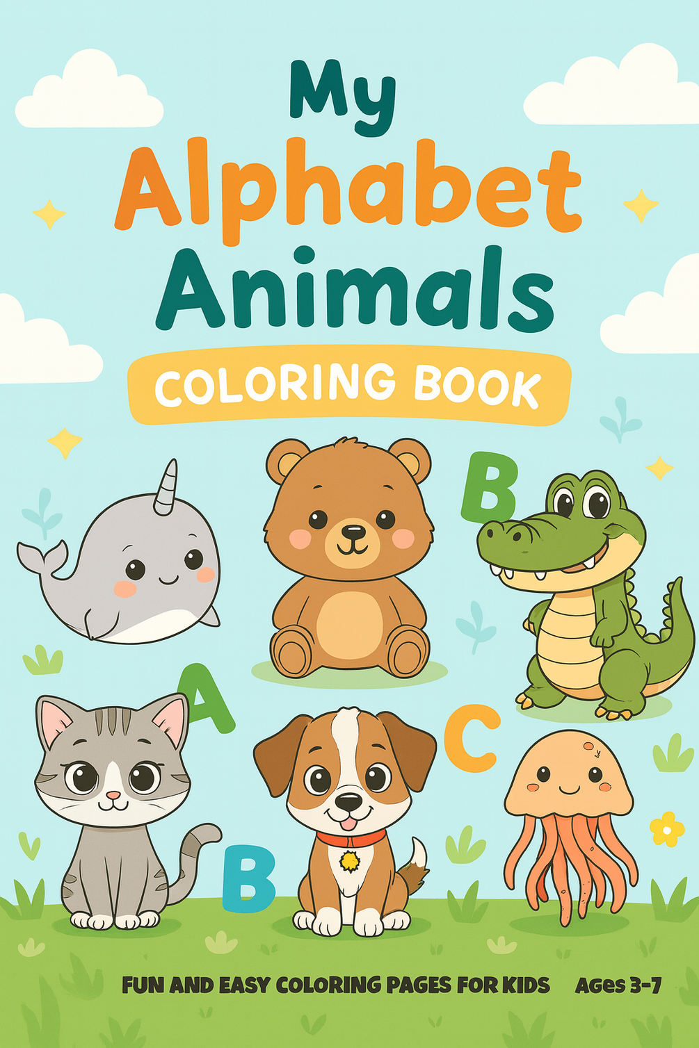 ABC Animals Coloring Book for Kids | Printable Coloring Pages A–Z ...