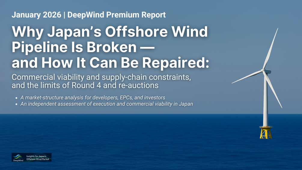 Why Japan’s Offshore Wind Pipeline Is Broken — and How It Can Be Repaired