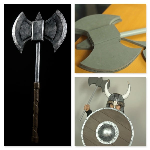 Battle Axe and Shield Downloadable Patterns