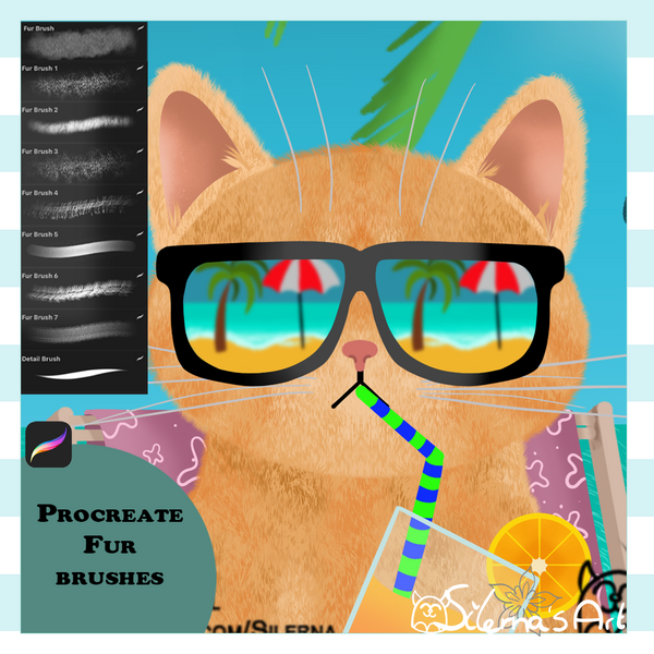 PROCREATE | Fur Brushpack by Silerna’s Art🏖