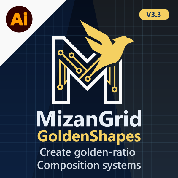 MizanGrid GoldenShapes