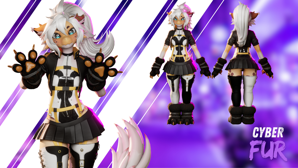 Cyber Fur Kobo showcase render 2