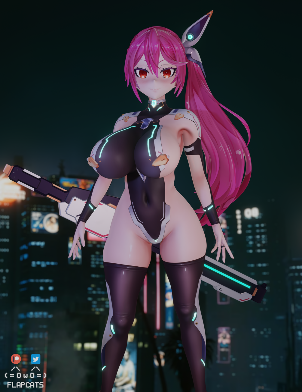 New chan free 3d model (+.blend & .pmx&vrc avatar)