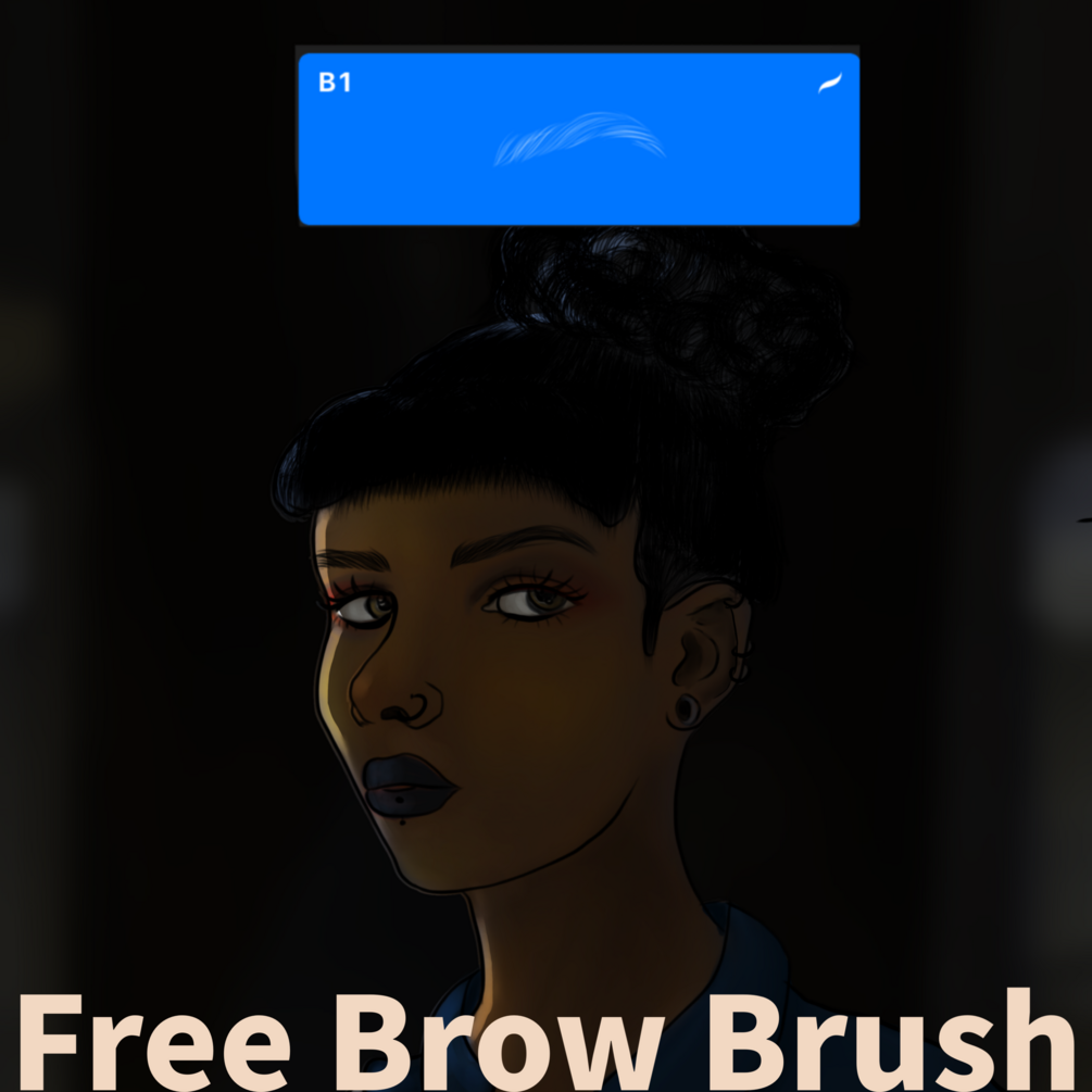 FREE Procreate Brow Brush