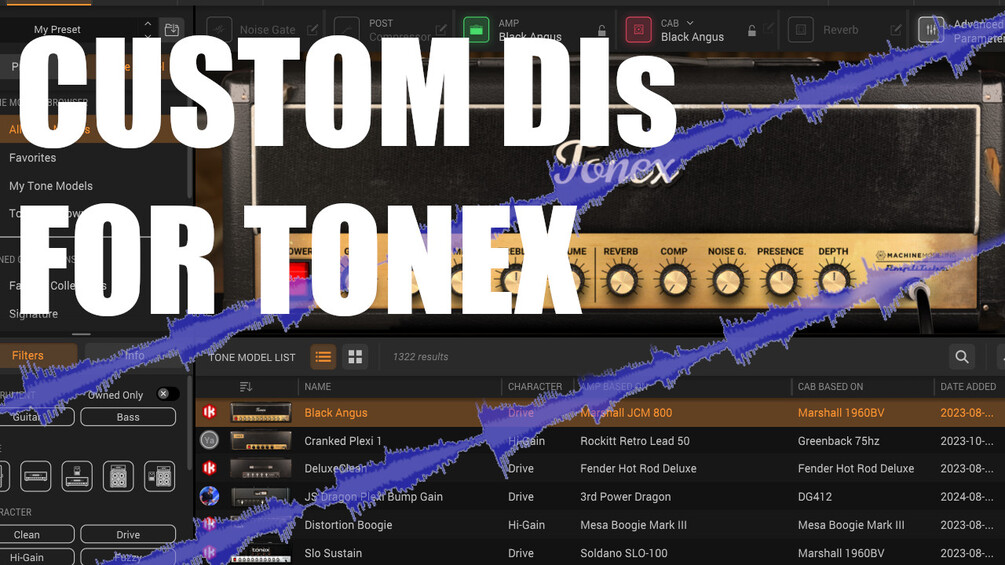 Free TONEX Custom DI Tracks