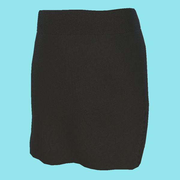 Simple Unrigged Black Skater Skirt