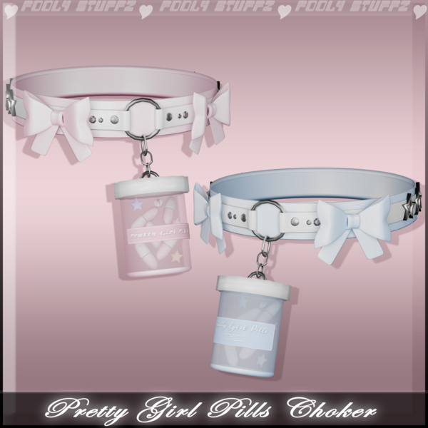 ❥-┊ Pretty Girl Pills Choker ┊ Commercial Use