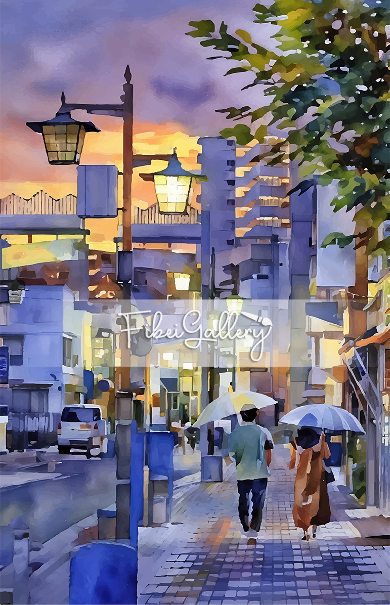Fibei gallery city photo title on a date 36 x 56 inches