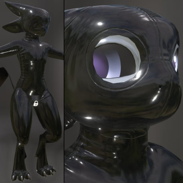 Kita'Vali Latex Outfit (Catsuit) & Hoods