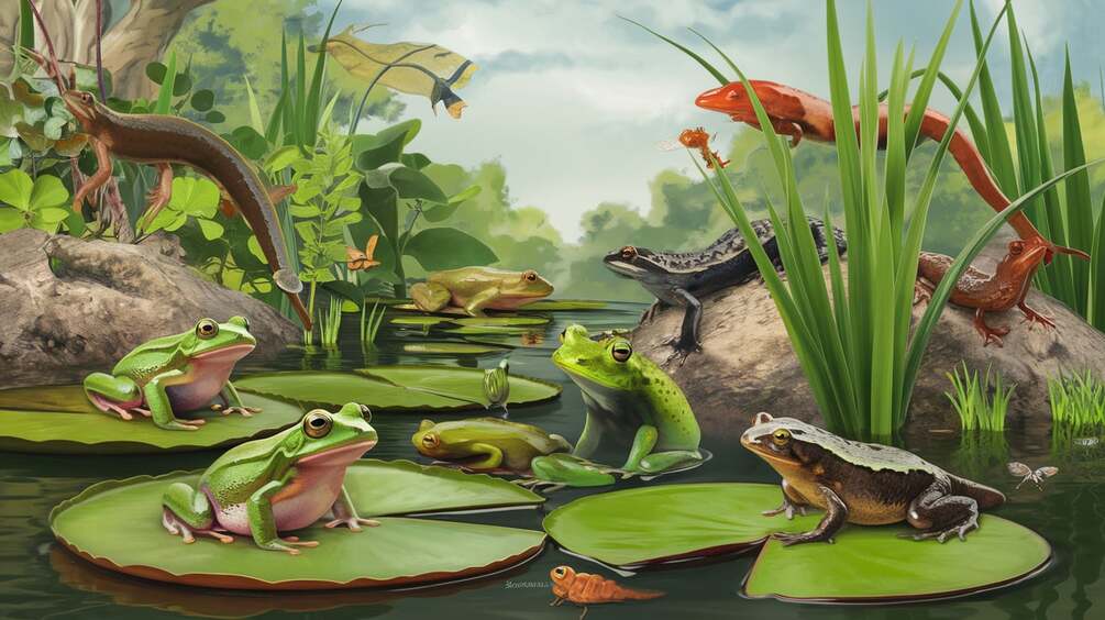 🐸 Dive into the World of Amphibians 🌿 #Amphibians #NatureLovers