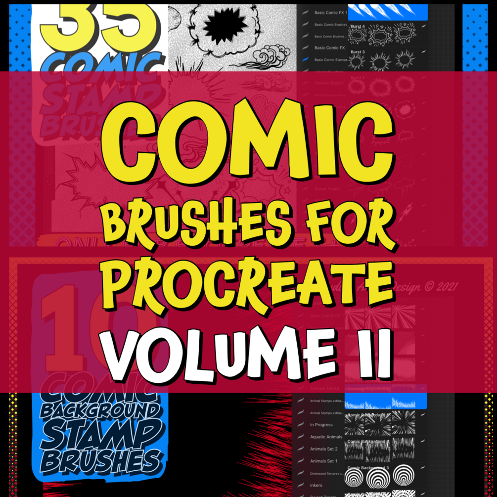 Basic Comic Brush Kit for Procreate Vol 2