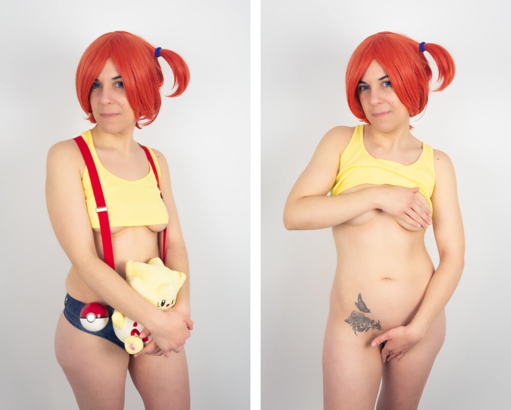 Misty nude cosplay set mature version