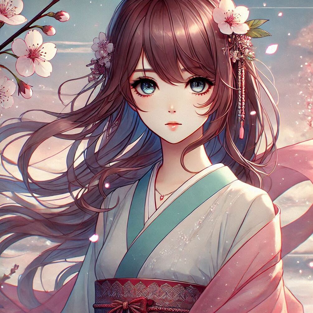 Enchanting Anime Shoujo: A Portrait of Innocence and Strength 🌸