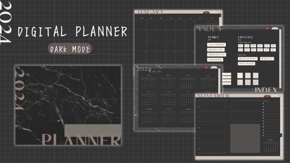 2024 Marble Digital Planner Dark   Je8do73k4tag14ro2zkv8sbhrapo