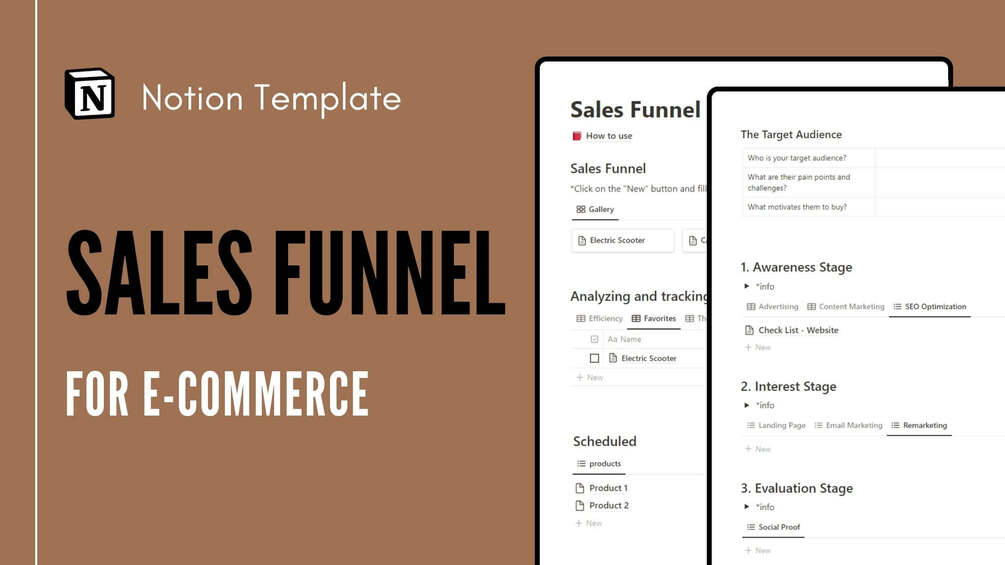 Sales Funnel for e-commerce